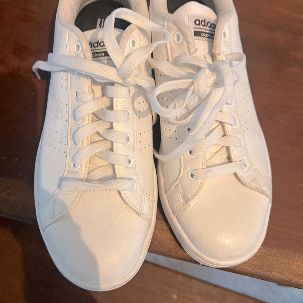 Adidas white sneakers